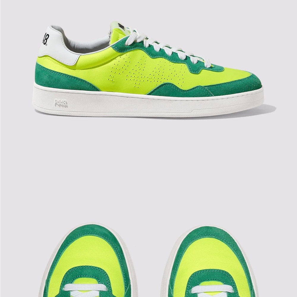 BRAND NEW WITH BOX AND DUSTBAG - Men’s p448 Green and Yellow Sneakers